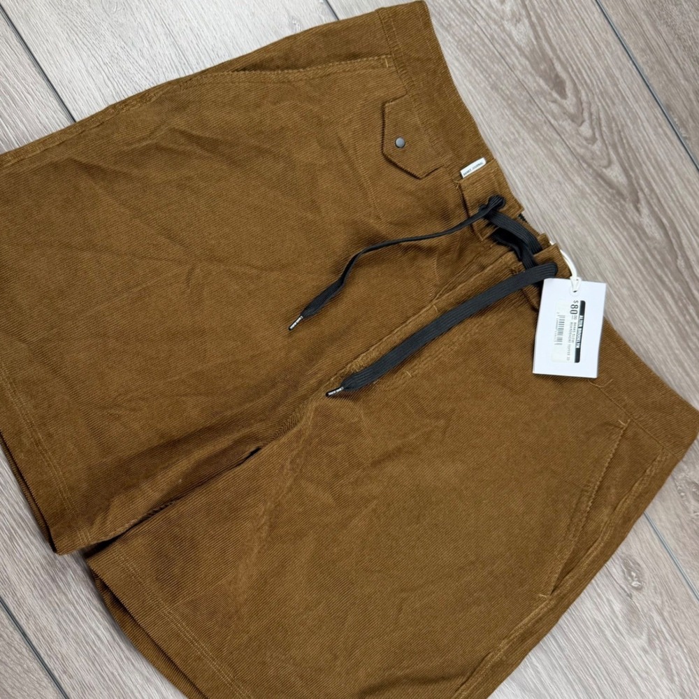 Banks Journal Mens Corduroy Drawstring Shorts Brown Size 33